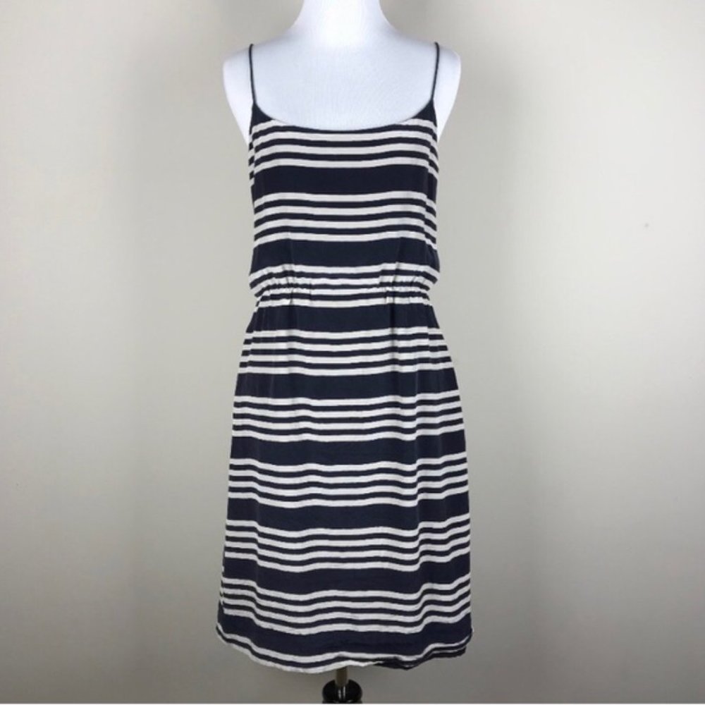 J. Crew Navy Striped Dress
